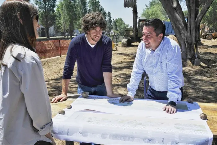 Nardini y Andreotti supervisaron el avance de obras en San Fernando