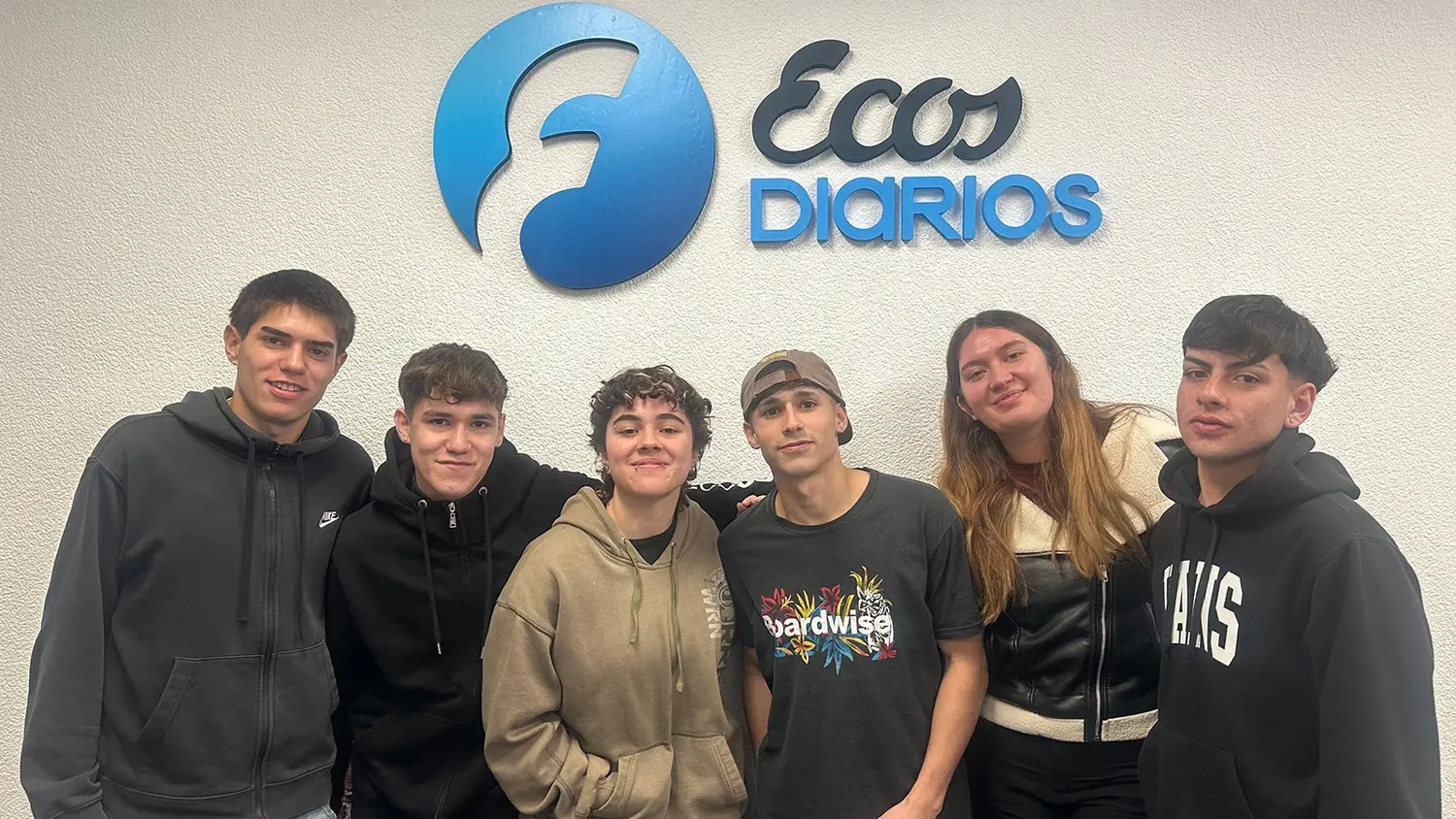 En Ecos Diarios. El grupo de la Técnica Nº 3 que estuvo esta semana