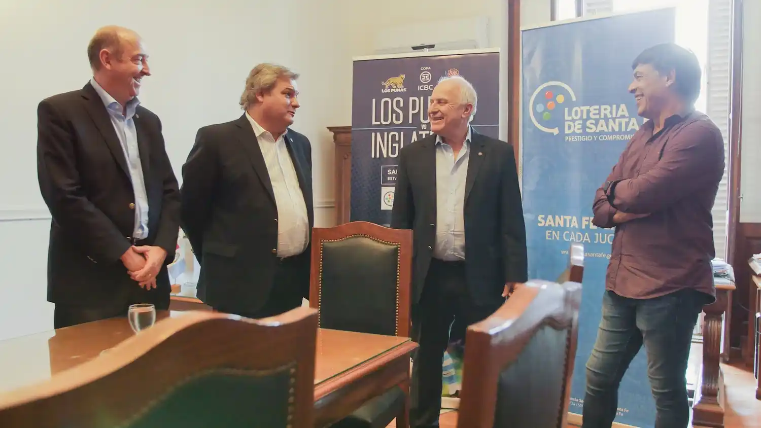 Lifschitz recibió al entrenador de Los Pumas