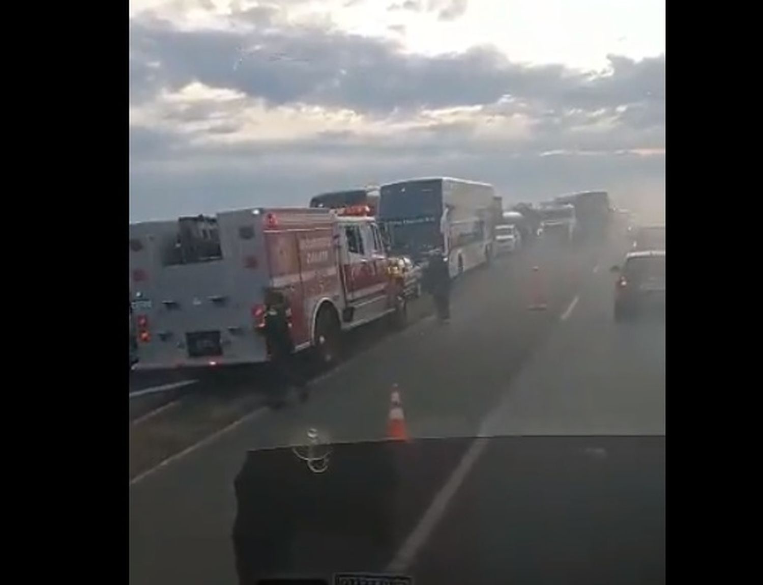 Un choque múltiple genera demoras sobre Ruta 12, en el Puente Zárate-Brazo Largo