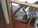 Fuerte viento y lluvia causaron destrozos en la zona rural