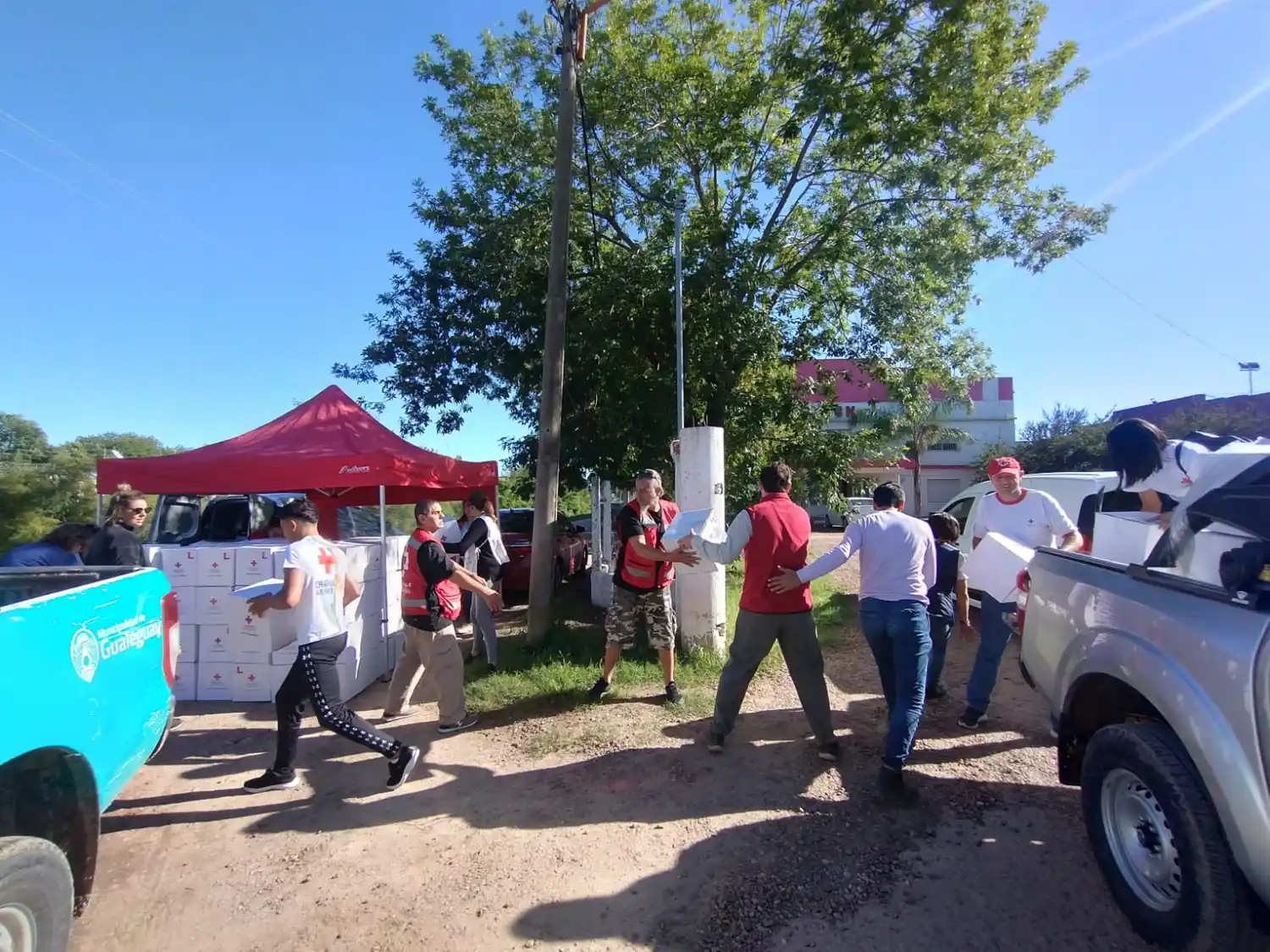 Se realizó una tarea en conjunto entre Municipio y Cruz Roja Gualeguay.