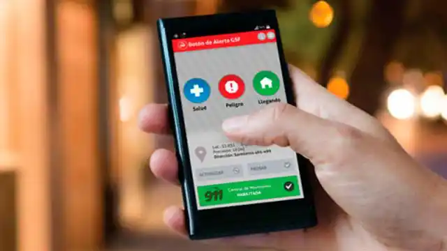 Encontró a su ex escondido en la habitación y activó el botón antipánico