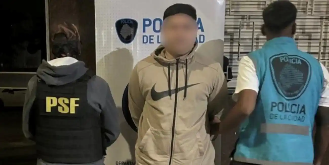 El momento posterior a la detención de Jonathan.