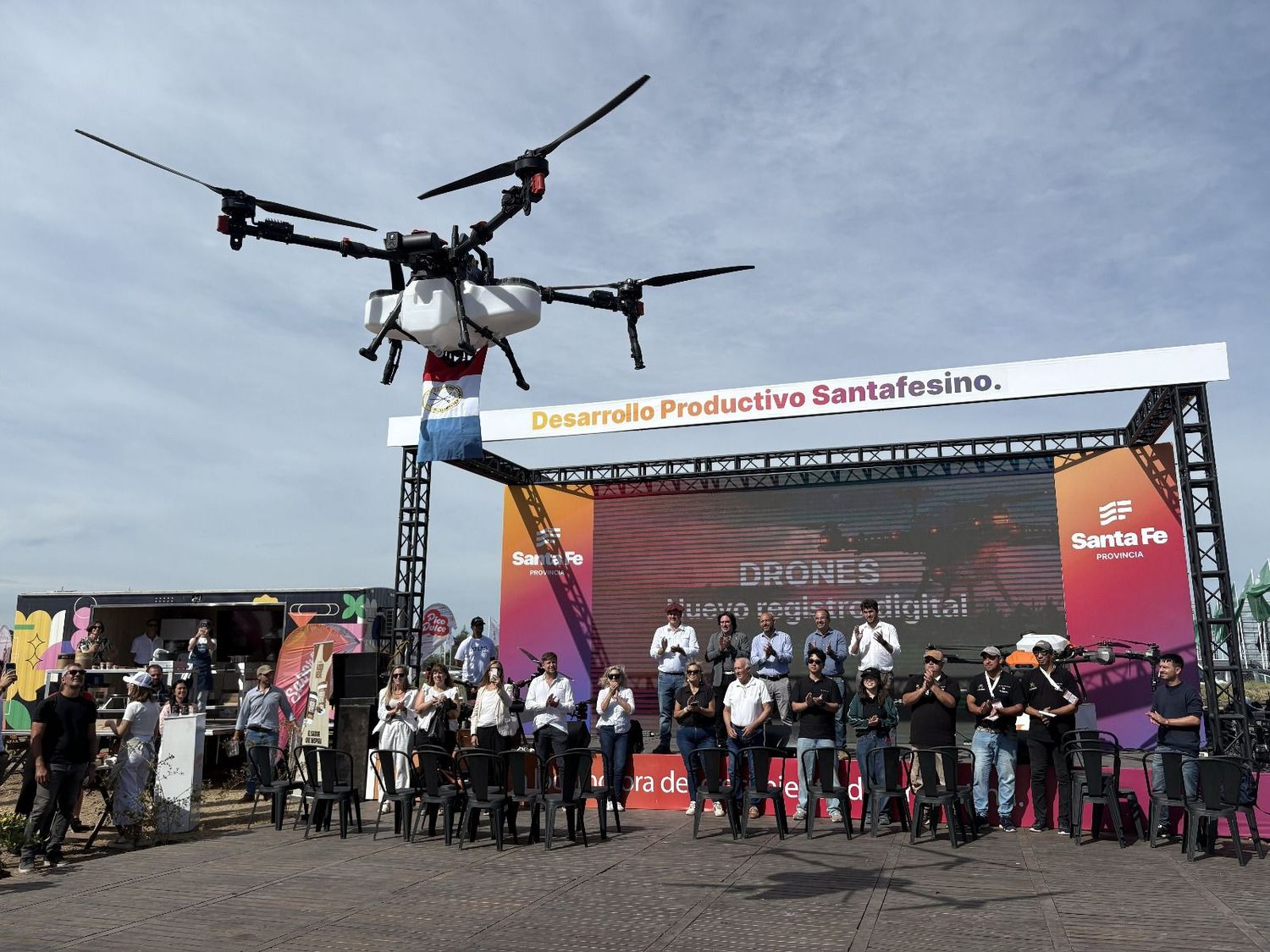 Expoagro: Santa Fe presentó la digitalización del registro para uso de Drones de fitosanitarios
