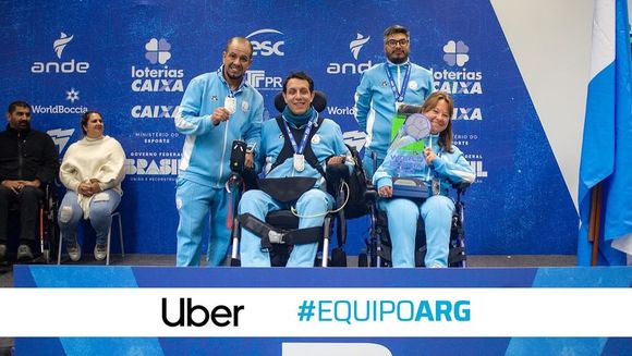 Rodrigo Romero volvió a subirse al podio en la Copa del Mundo de Boccia en Curitiba