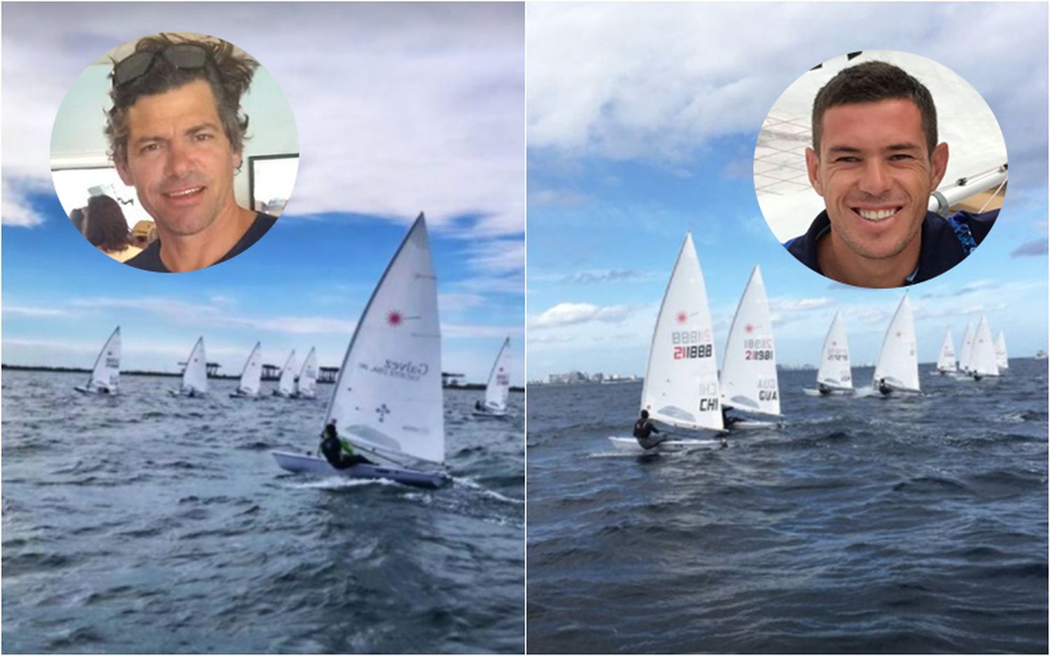 Camino a Tokio 2021: Schargorodsky y Martín Alsogaray entrenan y compiten con sus timoneles en Estados Unidos