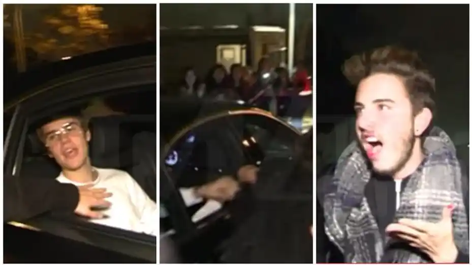Video: Justin Bieber le pegó una trompada a un fanático 