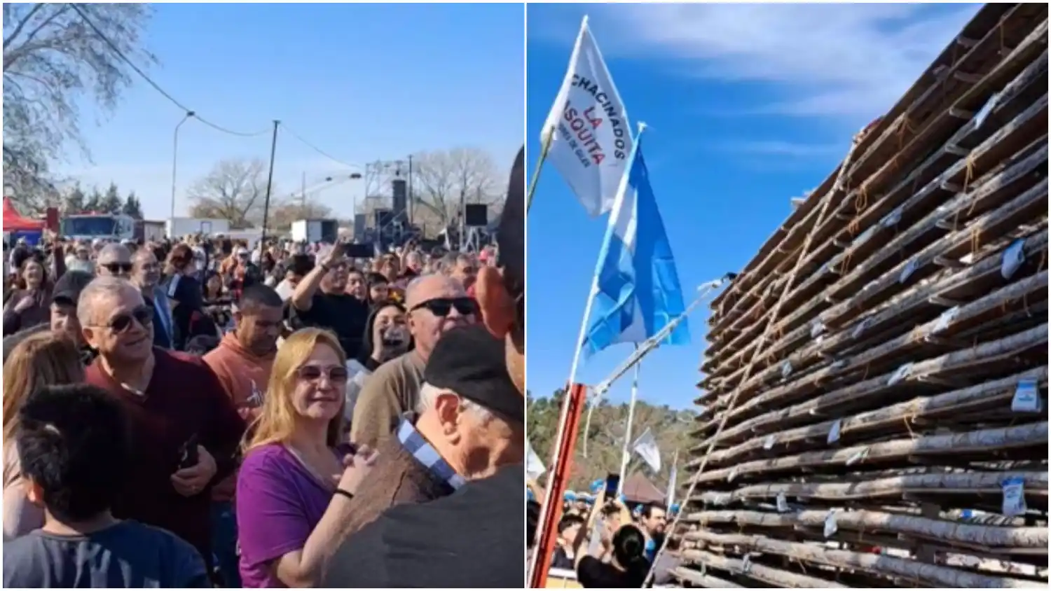 San Andrés de Giles rompe un nuevo récord con el salame más largo del país: 469,18 metros de sabor y fiesta