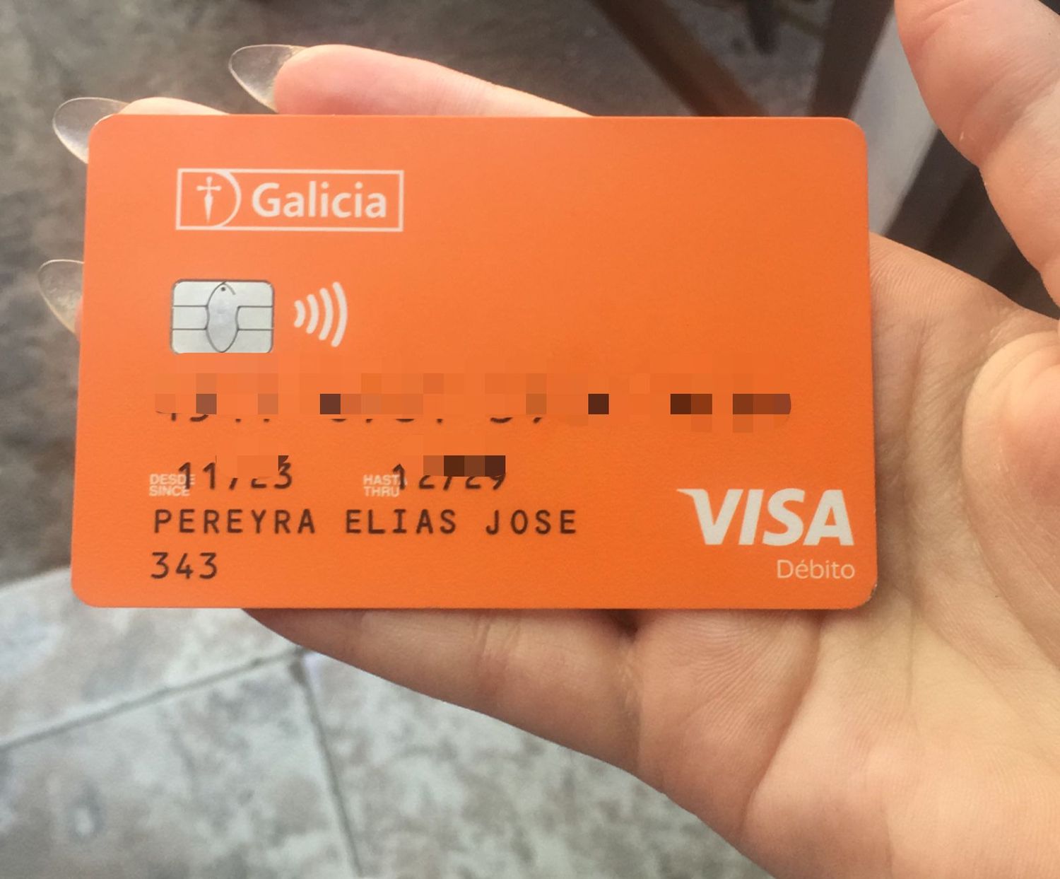 Encontraron tarjeta a nombre de Elías José Pereyra