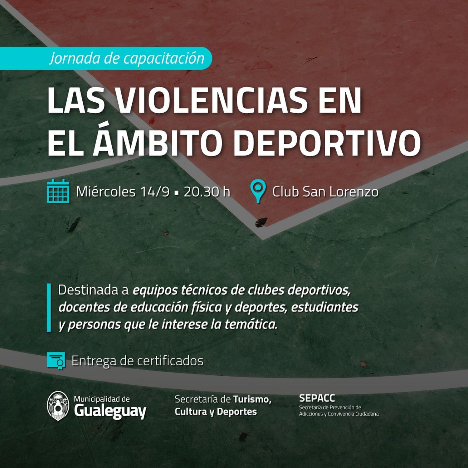 Realizan una jornada sobre violencia en el deporte