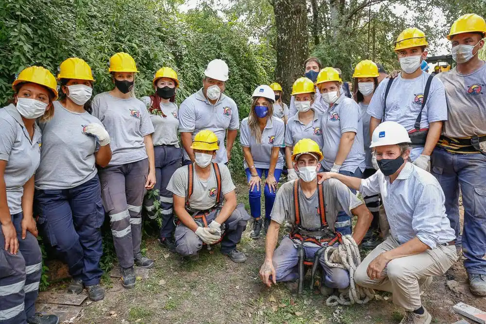 Malena Galmarini y Jaime Méndez firmaron convenio para realizar nuevas obras en San Miguel