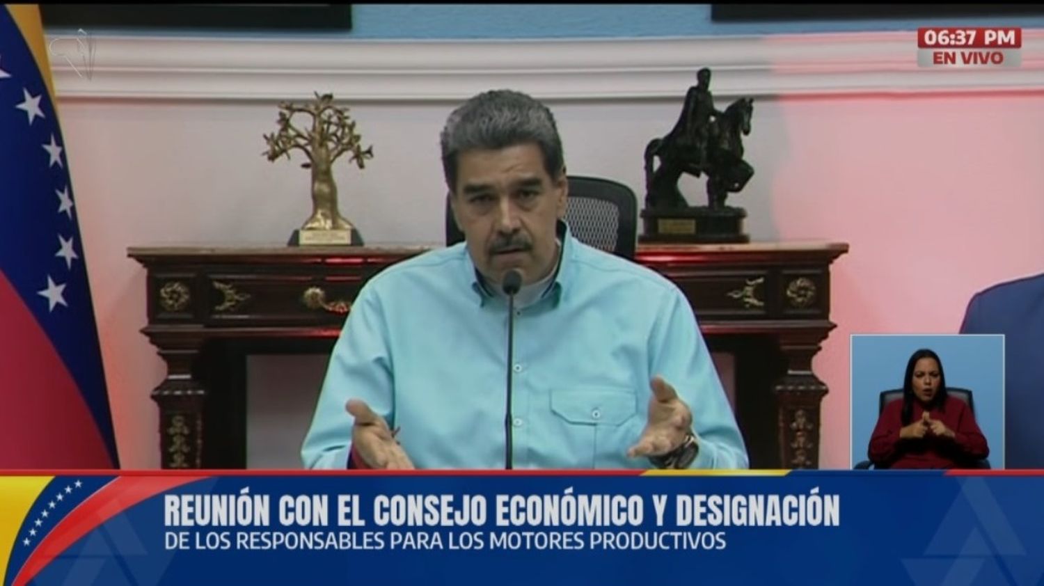 Maduro anunció su TEAM WORK  para llevar adelante los motores productivos del país