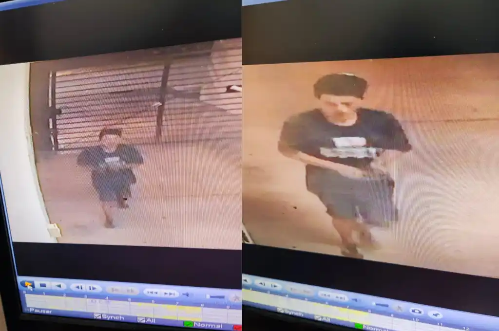 Imágenes captadas por las cámaras de seguridad.
