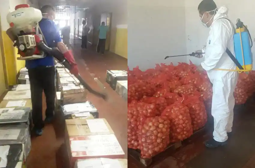Doble desinfección en mercaderías y encomiendas que ingresan a los penales bonaerenses