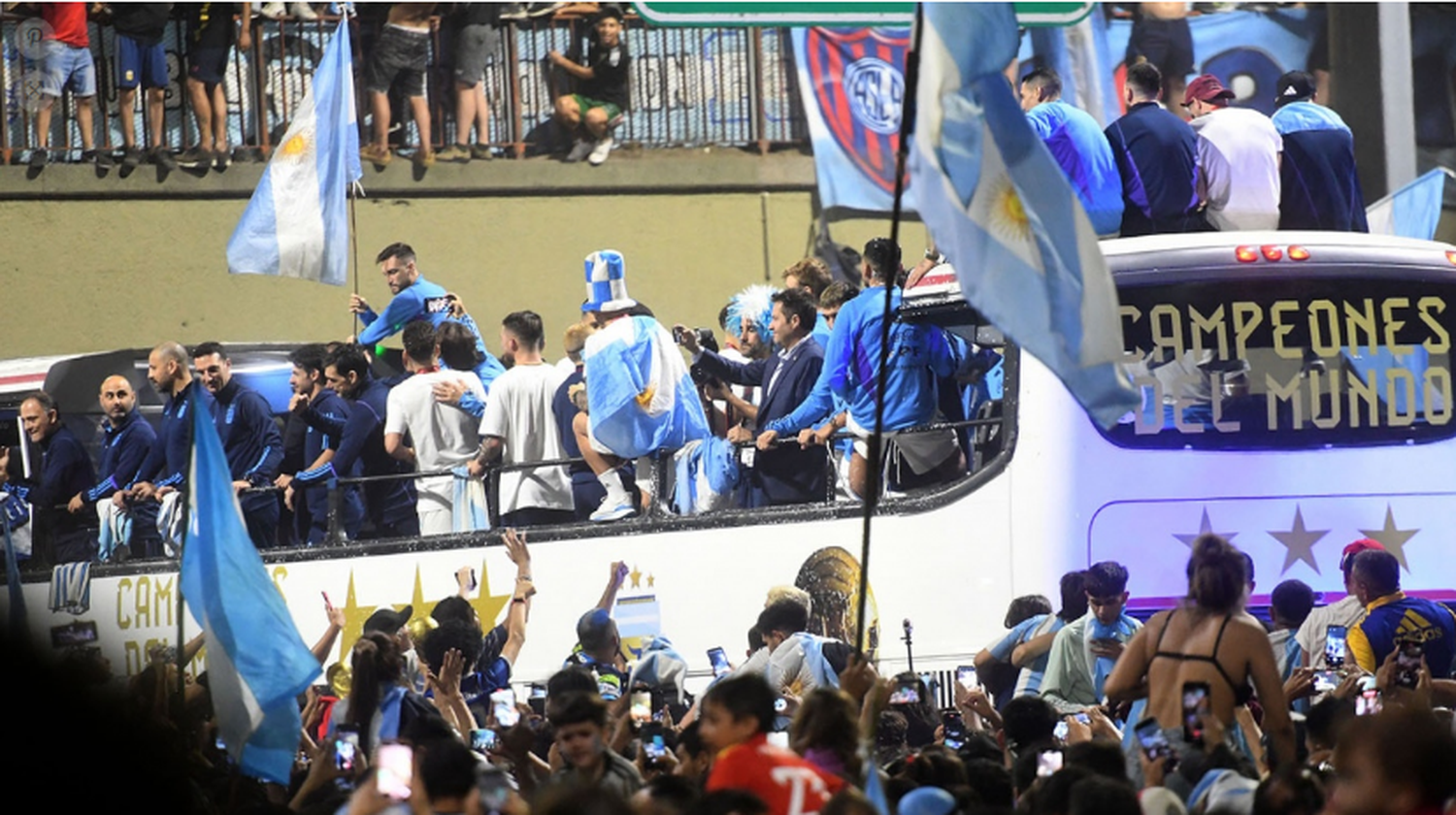 Cambio de recorrido: la caravana de los campeones durará más de 7 horas