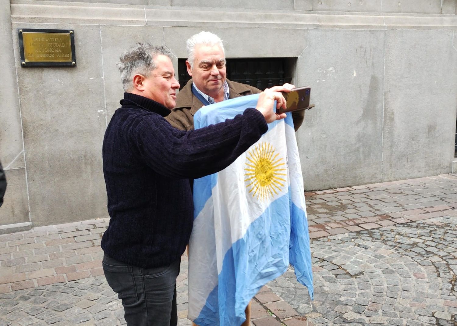 Larrabure hijo en el acto