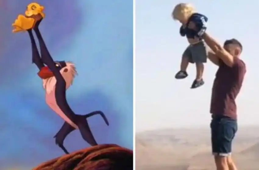 El video de Mirko imitando la escena de «El Rey León»