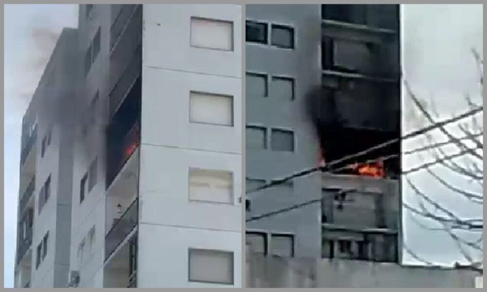 Bahía Blanca: Incendio en un edificio de departamentos