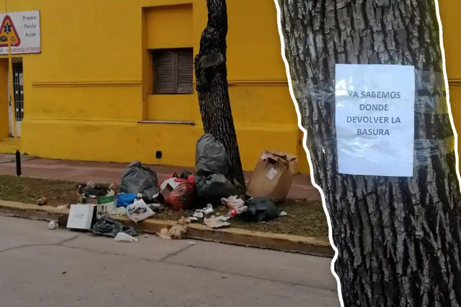 Identificaron al presunto responsable de arrojar basura frente a Defensa Civil: “Muy buen trabajo de los chicos de la GUR”