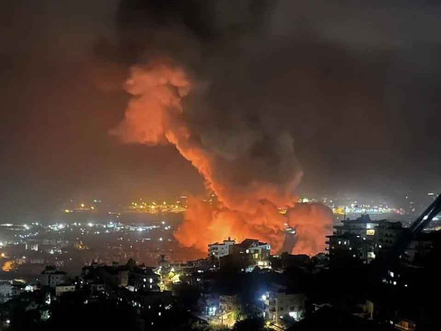 Se realizaron más de 30 bombardeos en suburbios al sur de Beirut