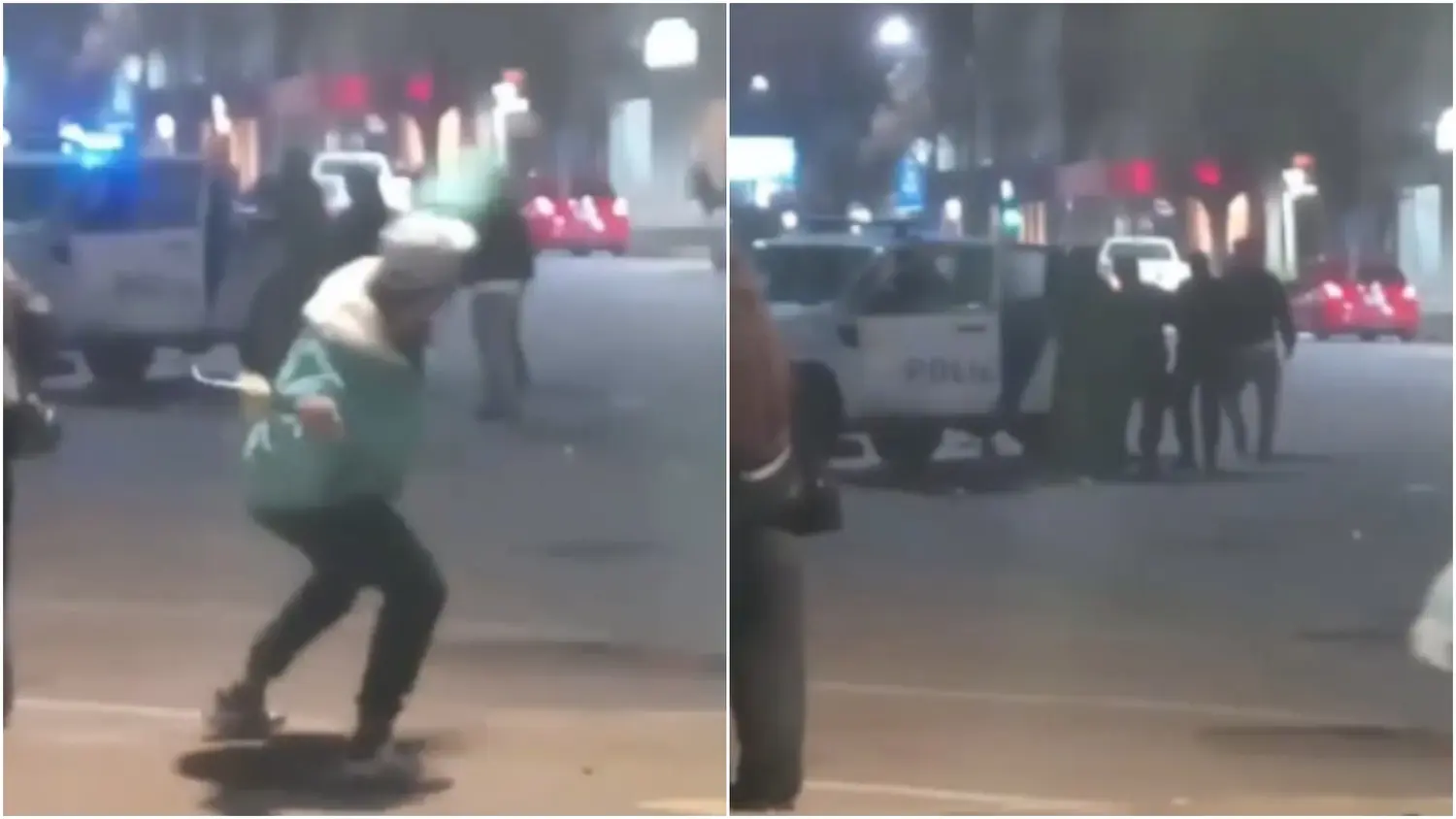 En 9 de Julio, los festejos por el pase de Argentina a la final terminaron con incidentes, detenidos y un policía herido