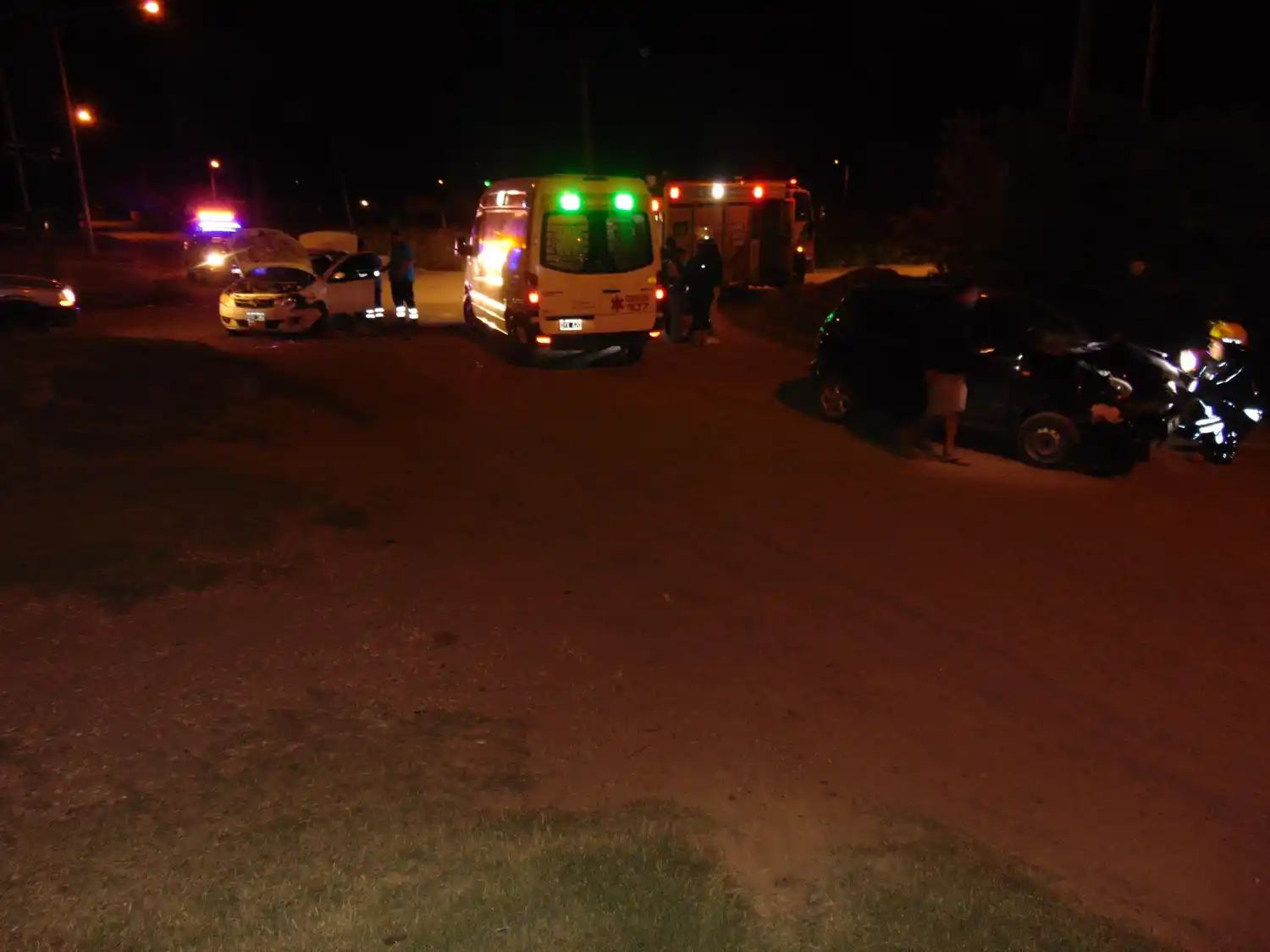 La colisión se registró aproximadamente a as 2:30 horas de este lunes.