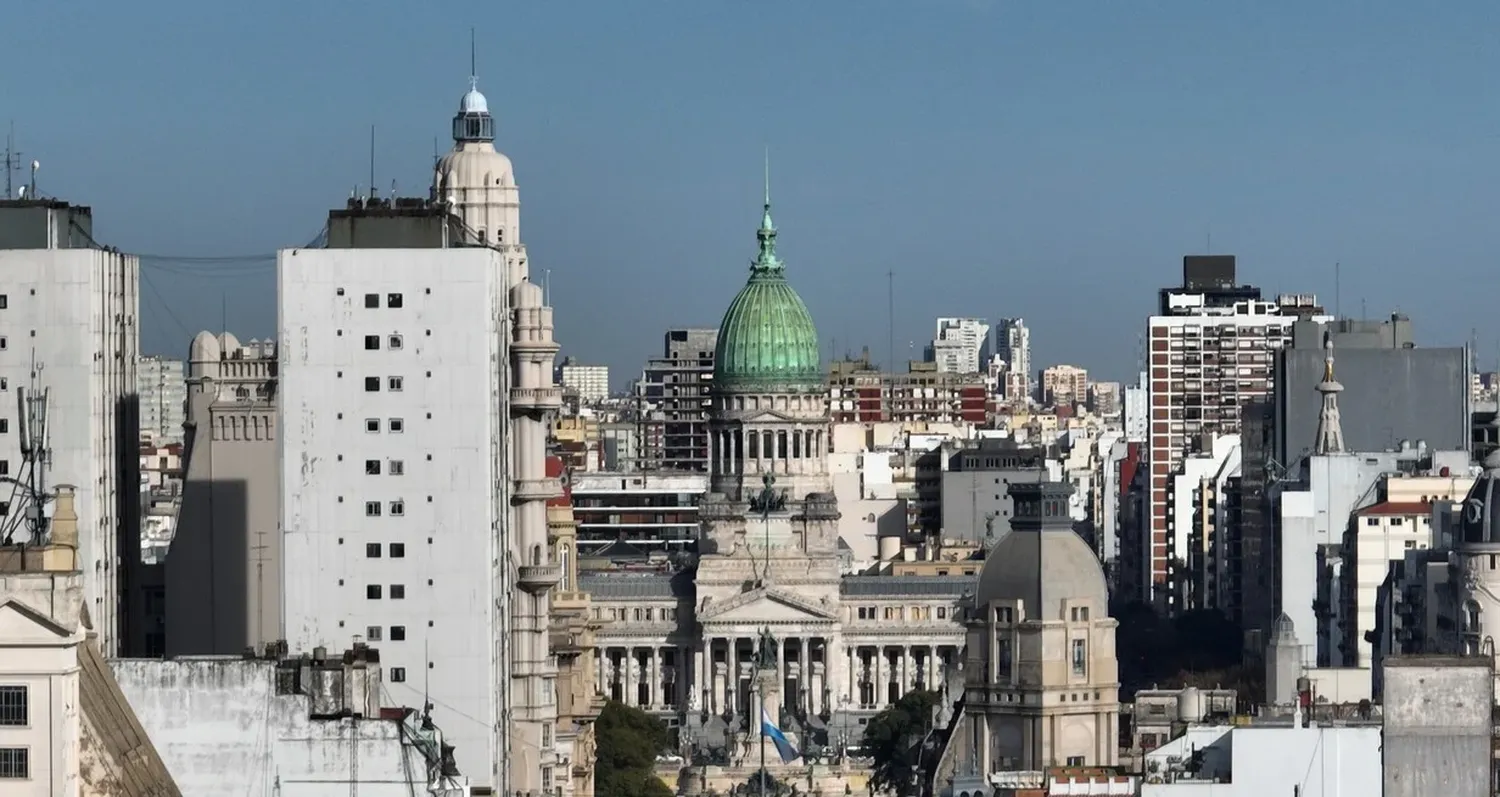 Vista aérea del Congreso de la Nación. Créditos: Fernando Nicola