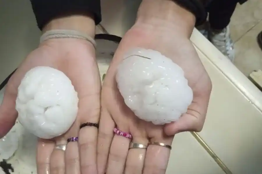 Granizo en Los Molinos