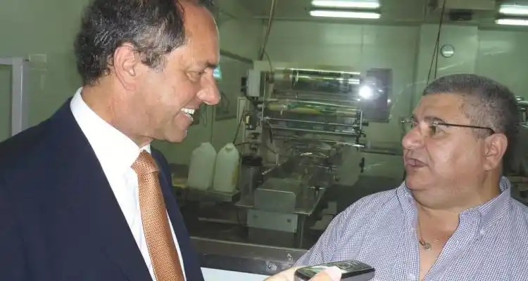 Scioli, de visita en el 505