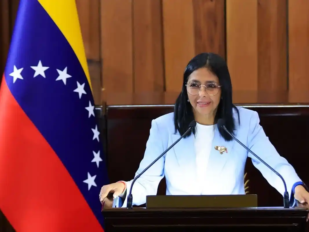 Delcy Rodríguez, presidenta encargada de Venezuela.
