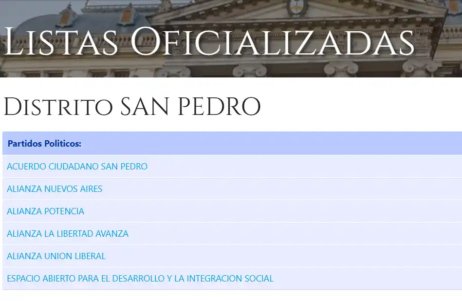 listas oficializadas viernes mañana