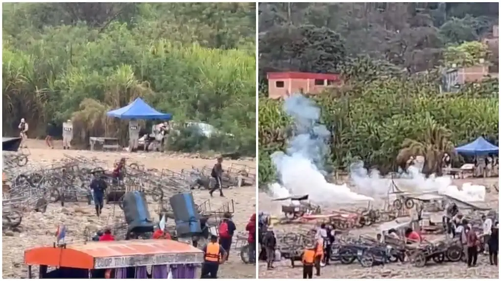 Según la información preliminar, los incidentes comenzaron durante un procedimiento en el que los efectivos decomisaron mercadería que era trasladada hacia territorio argentino.