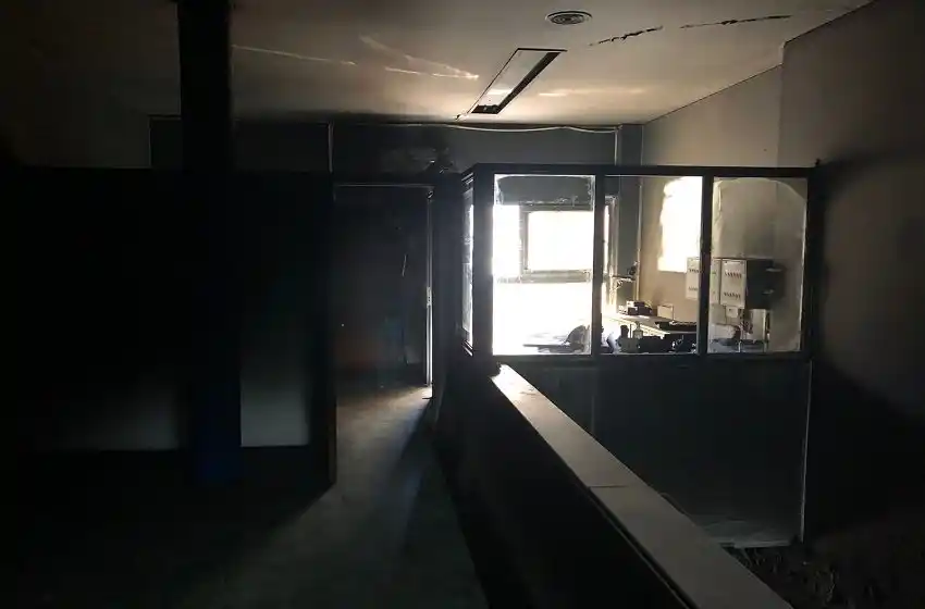 Ataque a la sede de Central: las fotos de cómo quedó por dentro tras el incendio