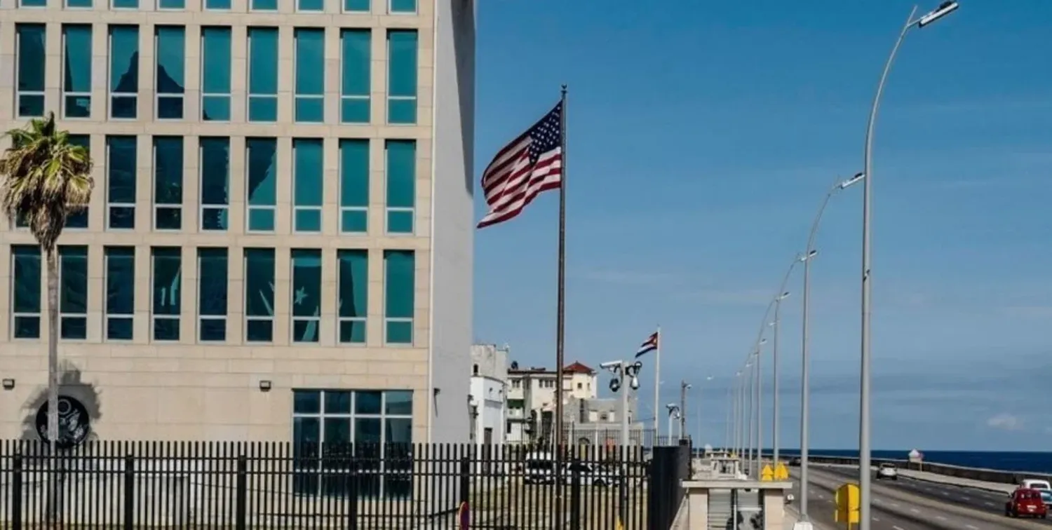 La embajada de Estados Unidos en La Habana, Cuba.