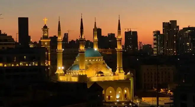 Panorámica de Beirut de noche. Foto: Deutsche Welle