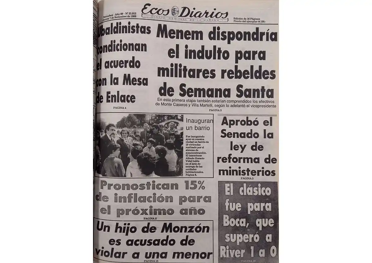 Jueves 7 de septiembre de 1989