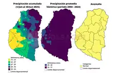 Gualeguay con lluvias normales en junio, según la Bolsa de Cereales