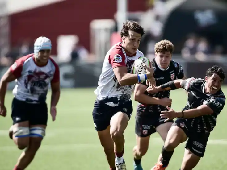 Pampas y su triunfo sobre Selknam en el estadio Centro de Alto Rendimiento de Rugby, en Santiago de Chile. Foto: Gaspafotos / Super Rugby Américas)