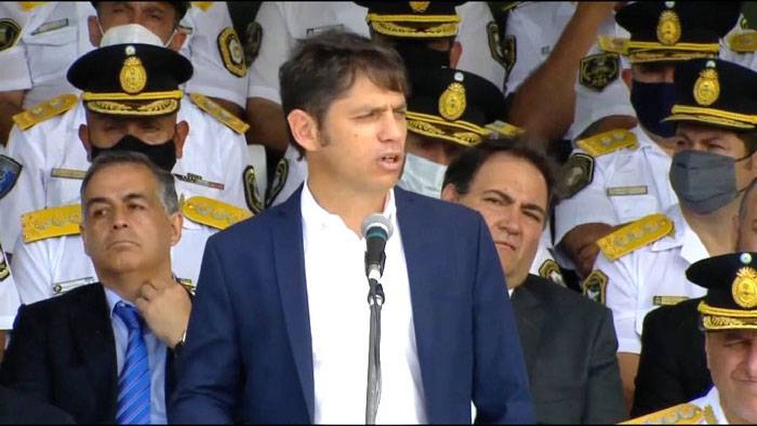 Kicillof: "Necesitamos una Policía implacable con el delito y en cumplimiento de la ley"