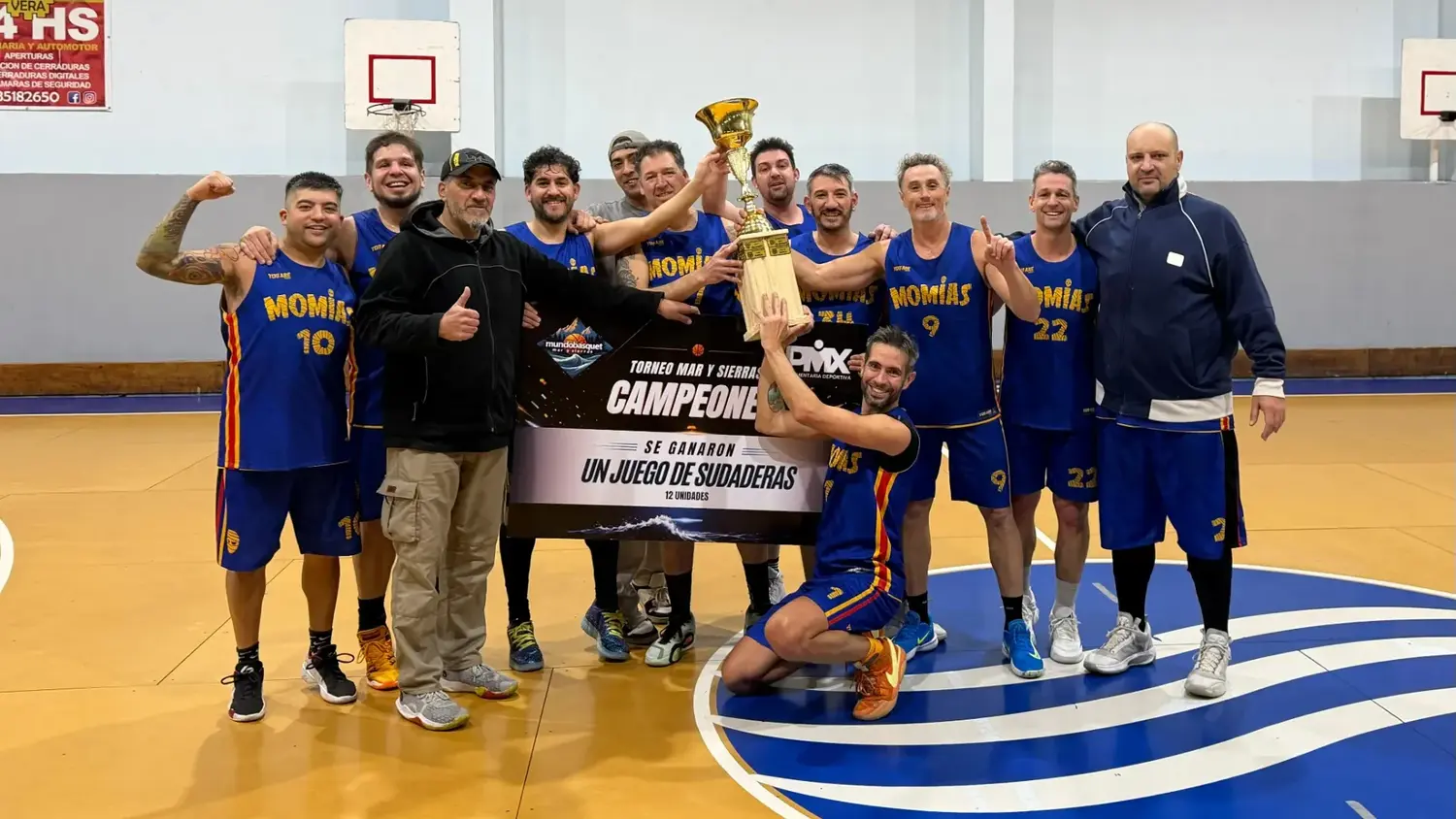Momias ganó la Copa de Plata de la Liga Mar y Sierras de Maxi Basquet