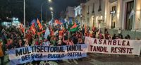 Se replicó en Tandil la manifestación en contra de la Ley Bases