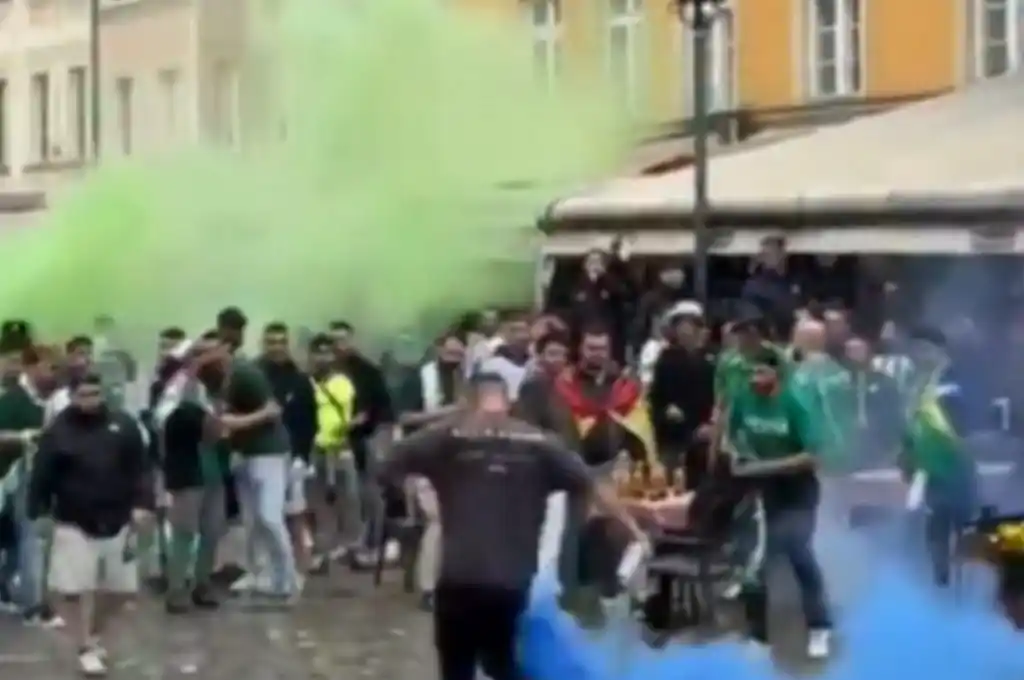 Las imágenes del enfrentamiento.