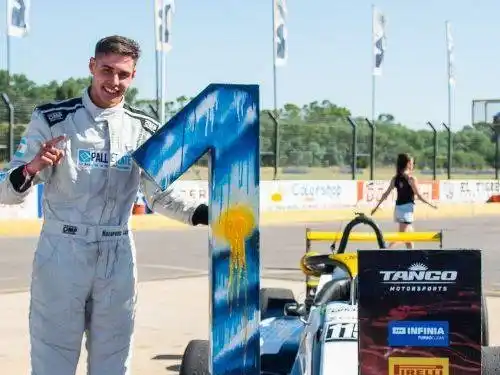 Nazareno López ganó en Junín y fue protagonista del sábado en la Fórmula Nacional