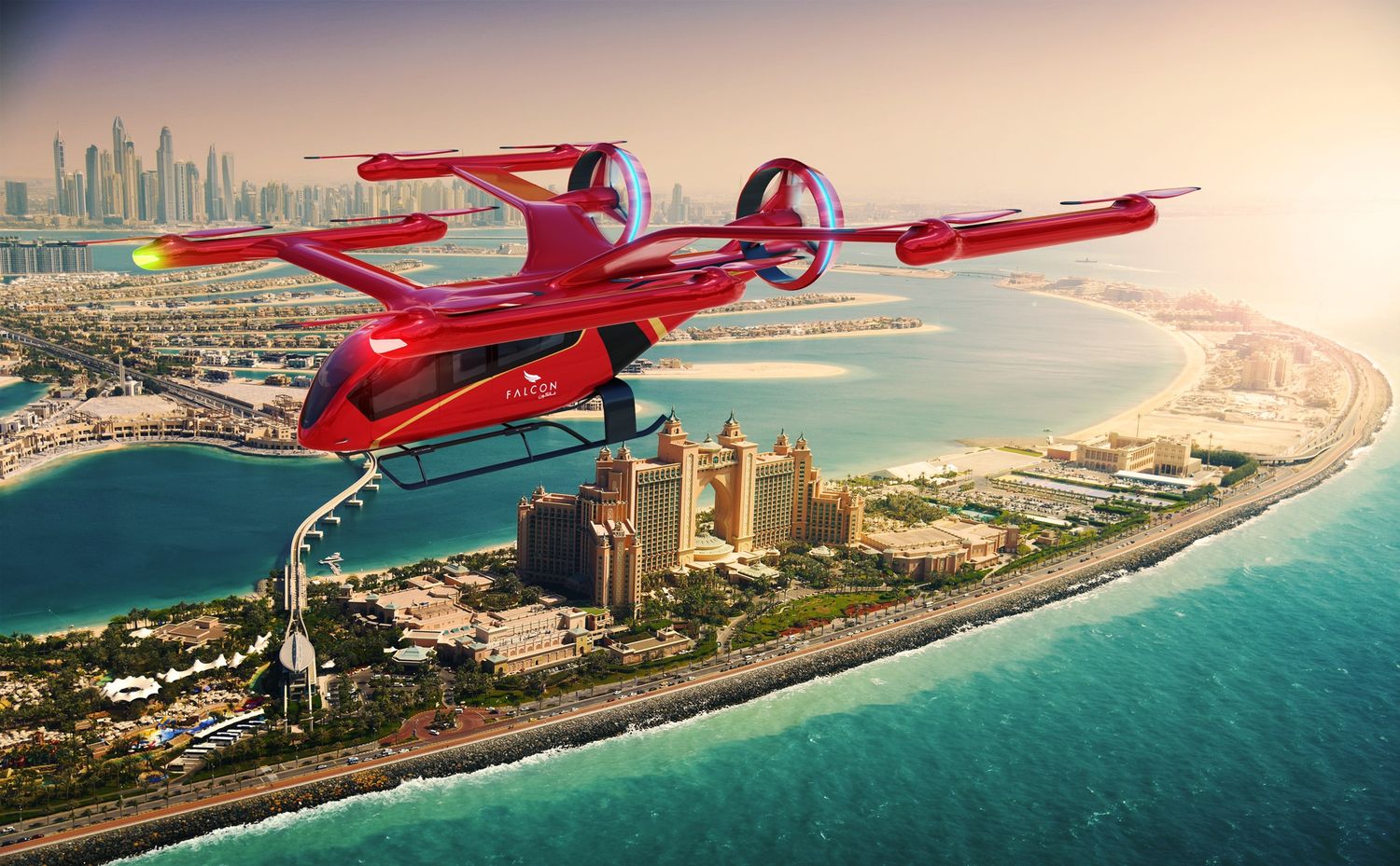 Eve y Falcon Aviation se asocian para introducir los eVTOL en Dubai