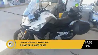 Le robaron su moto y la vio haciendo "willy" en la Diagonal del parque