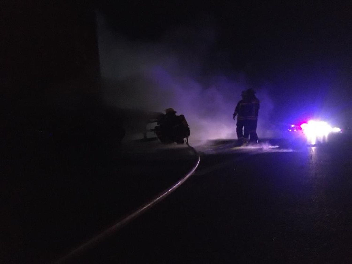 El incendio ocurrió en el km 168 de la ruta 9.
