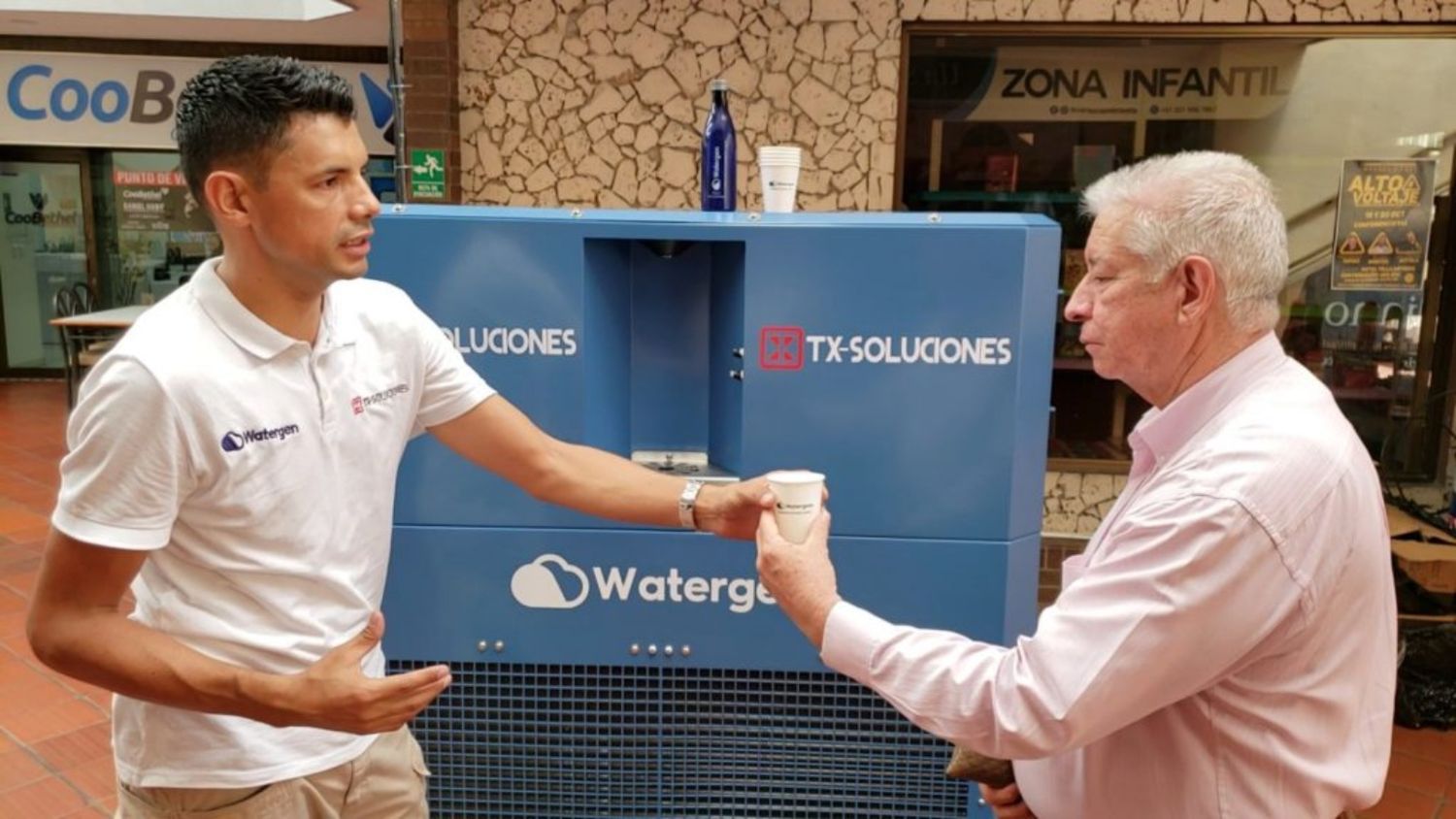 Transformando el aire en agua.