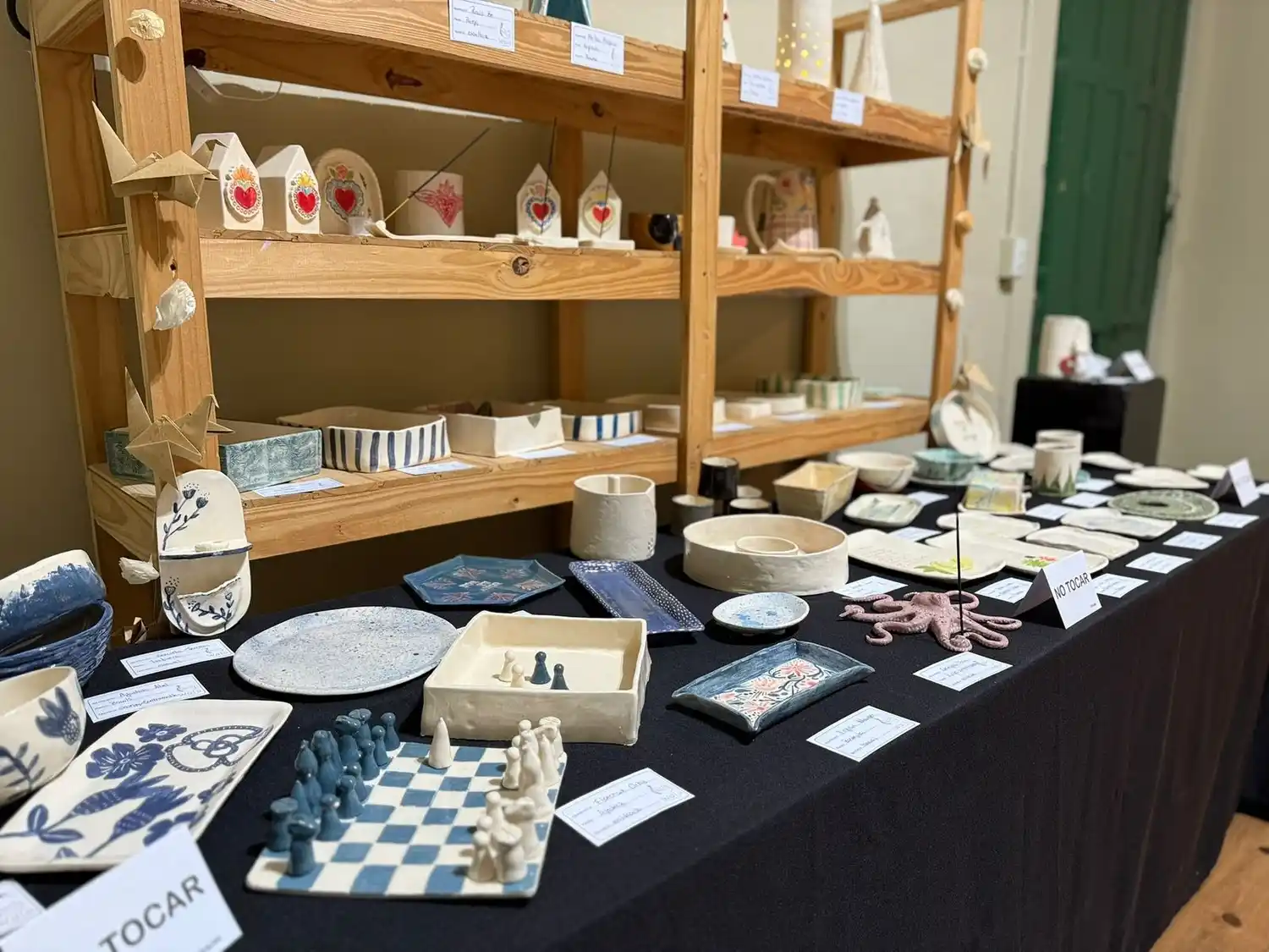 Exhibición de los trabajos de los alumnos.