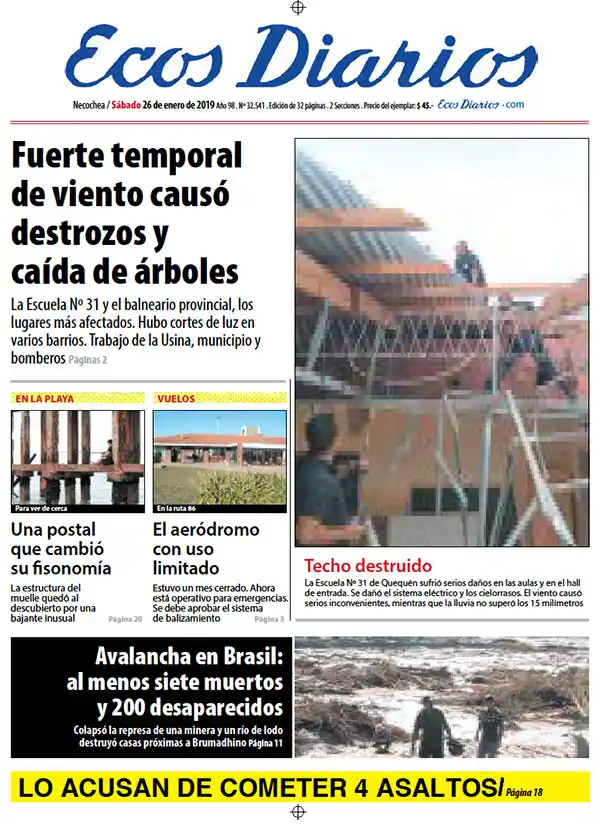 Tapa del 26 de enero de 2019